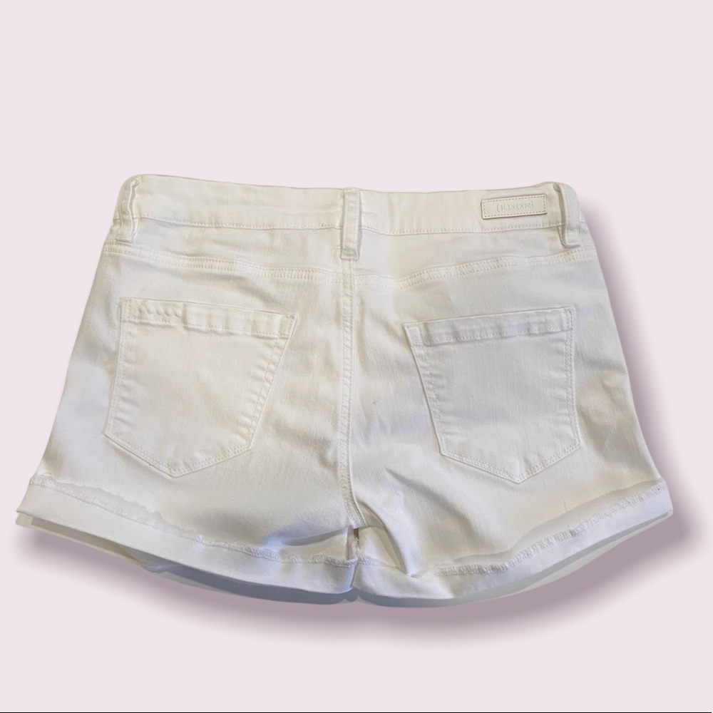 Blank NYC White Jean Shorts Sz 27 - Picture 3 of 10